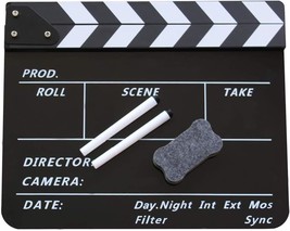 Movie Directors Clapboard, Photography Studio Video Tv Acrylic Clapper Board Dry - £25.78 GBP