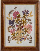 Pressed Flowers in Wood Frame Wall Decor - £43.51 GBP