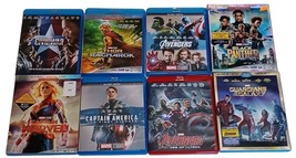 Lot Of 8 Marvel Superhero Blu-Ray DVDs Thor Avengers Black Panther Guardians - £14.76 GBP