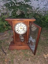  Waterbury Clock Co. Working Mantle Clock Gingerbread  - $168.29