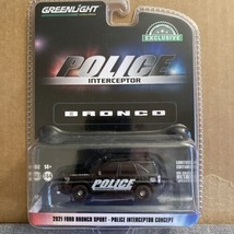 1:64 GreenLight 21 Ford Bronco Sport Police Interceptor Concept Hobby Exclusive - £11.73 GBP