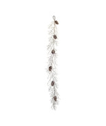 Iced Twig Garland with Pinecones 5&#39;L - $1,395.02 MXN