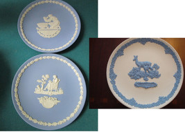 Wedgwood Blue England Jasperware Mothers Day Plates 1977/1978/79 - £97.21 GBP
