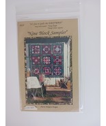 Nine Block Sampler Vintage Sewing/Quilting Pattern For Making a 55&quot;x55&quot; ... - $76.55 MXN