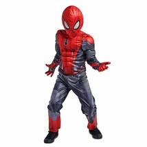 Disney Store Spider Man Far From Home Costume for Kids Sz 5/6 7/8 - £48.10 GBP