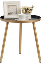 Round Side Table Metal End Table Nightstand/Small Tables for Living Room Acce... - $42.75