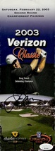 JACK NICKLAUS Autograph Signed 2003 Verizon Classic Pamphlet PGA GOLF JS... - $139.99