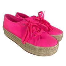 Womens Pink Espadrille Sofeya Round Toe Platform Athletic Sneakers 6 M Wild Pair - £34.26 GBP