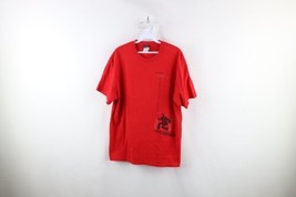 Vintage Mens Large Faded 2005 US Tour Paul McCartney Band T-Shirt Red Cotton - £35.48 GBP