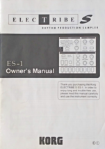 Korg ES-1 Electribe S Rhythm Production Sampler Original Owner&#39;s Manual ... - £31.28 GBP