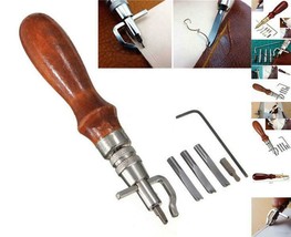 TECHTONGDA Leathercraft Stitching Groover Skiving Edger Beveler Leather Tool Kit - £7.55 GBP