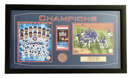 Chicago Cubs Game 7 World Series Game Used Dirt / Ticket Framed Champion... - £312.62 GBP