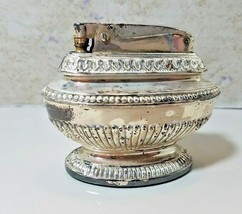 Ronson Silverplate Table Lighter Queen Anne Newark NJ Vintage  - £18.64 GBP