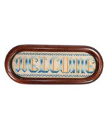 Vtg 70s Handmade Welcome Cross Stitch Small Sign Wall Hanging Paragon 80... - $465.81 MXN