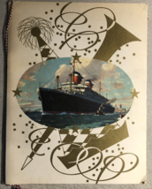 UNITED STATES LINES vintage Captain's Dinner cruise menu August 28, 1960 - $19.79