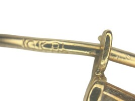 10K Yellow Gold Hoop Earrings 2" Large Lightweight 1.35g Marked 10K RL image 5