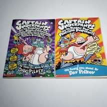 Lot of 2 Captain Underpants Books Trade Paperbacks #3 and 4 Naughty Poopypants - £4.65 GBP