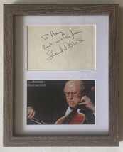 Mstislav Rostropovich &amp; Sacha Distel Signed Cut 1911 COA JSA rusian cellist Auto - £319.45 GBP