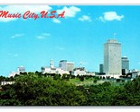 Skyline Music City USA Nashville Tennessee TN UNP Chrome Postcard T9 - $4.22