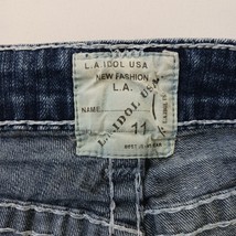 L.A. Idol USA Women's Blue Cotton Blend Denim Cropped Jeans Size 11 (30×21) image 3