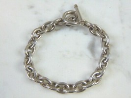 Womens Vintage Estate Sterling Silver Bracelet 30.2g E2694 - £116.55 GBP