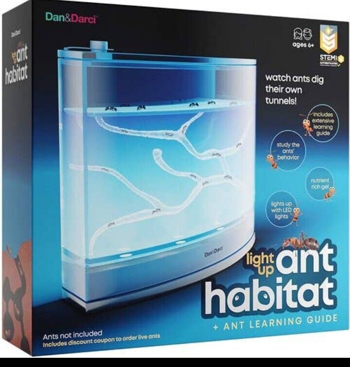 Light Up Ant Habitat + Ant Learning Guide STEM