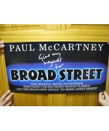 Paul Mccartney Affiche The Beatles Give My Regards Au Large Rue Bande Or... - €78,15 EUR