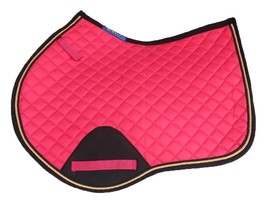 Horse Equine Contoured English Quilted Cotton All Purpose Saddle Pad 72TS37 - $44.99
