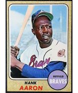 1968 Topps #110 Hank Aaron Reprint - MINT - Atlanta Braves - $1.98