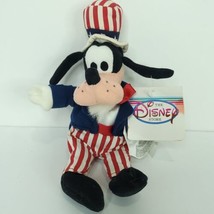 The Disney Store Uncle Sam Goofy 9 inch Mini Bean Bag Plush Stuffed Anim... - $19.79