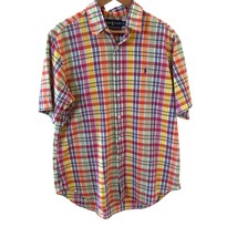 Ralph Lauren Men Shirt Large Plaid Classic Fit Multicolor Designer Prepp... - $29.99