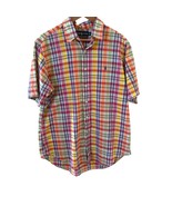 Ralph Lauren Men Shirt Large Plaid Classic Fit Multicolor Designer Prepp... - $29.99