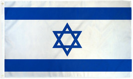 Israel Flag 2x3ft House Flag Israeli Flag Premium Waterproof Fabric / Grommets - £12.85 GBP
