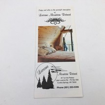 Lucerne Mountain Retreat Brochure Eureka Springs Arkansas 1990&#39;s - €5,87 EUR