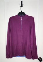 Tommy Bahama Mens Size Large Cotton Cashmere Blend Quarter Zip Sweater P... - $11.30