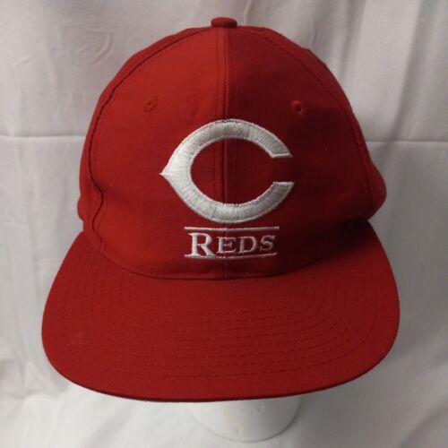 Vintage 1990's Embroidered Cincinnati Reds Snapback Hat MLB Baseball Cap - £15.67 GBP