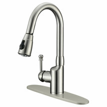 Kitchen Faucet Pullout Brushed Nickel LK6B by LessCare - £141.21 GBP