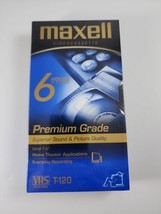 Maxell Premium Grade T120 UpTo 6 Hours Superior Sound And Picture Quality Sealed - £5.86 GBP