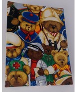 HANDCRAFTED UPCYCLED FABRIC PHOTO ALBUM HERO BEARS 100 4X6 PICS or 200 B... - £4.72 GBP