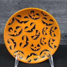 Halloween Pumpkin Faces Round Plate 5&quot; (13cm) by Blue Sky Clayworks - £7.58 GBP