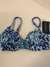 Profile by Gottex Women&#39;s Swimwear Top Multi Blue Size 34D NWT - £23.81 GBP