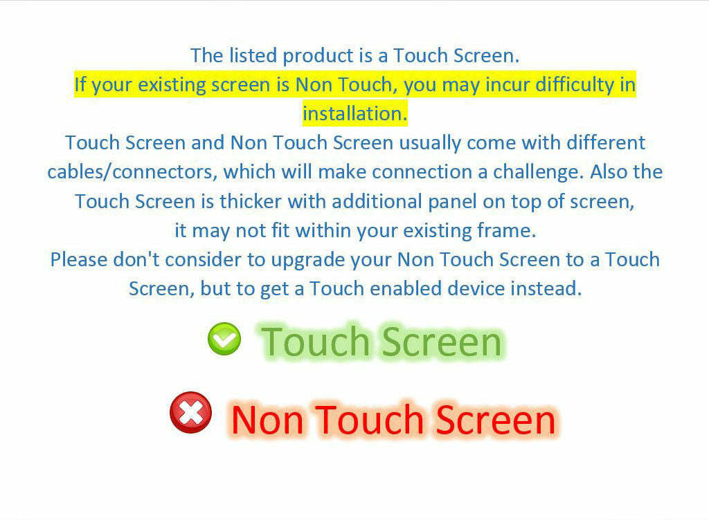 NT156WHM-T03 V8.1 Replacement Touch Panel 15.6" HD LCD Touch Screen Digitizer Item image 7