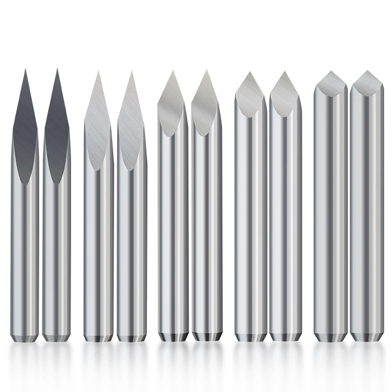 Xcan cnc engraving bit 3 edge pyramid engraving bits 10pcs 3 175mm shank 20 90d carbide thumb200