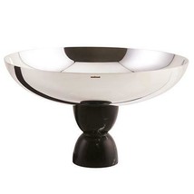 Sambonet Madame Footed Bowl Silverplated Stainless Steel Black Marble  - £155.69 GBP