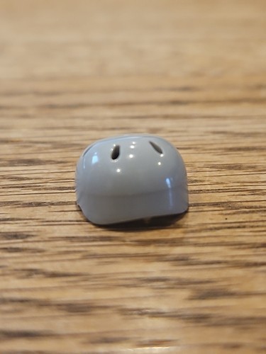 LEGO Minifigure Replacement Gray Bike Helmet Hat Accessory Item image 2