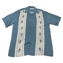 Windham Pointe Button Up Shirt Size M Palm Tree Hawaiian Camp Design Beach - $15.18