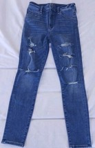Abercrombie &amp; Fitch Simone Hi Rise Super Skinny Distressed Jeans(Tag 26/... - £16.65 GBP