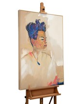 Framed acrylic painting on canvas &quot;Squint&quot;, hand painted painting for yo... - £376.93 GBP