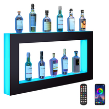 VEVOR 48" Square LED Lighted Liquor Display, RF&amp;App Control, Illuminated... - $214.99