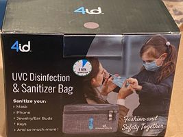 4 id UVC Disinfection &amp; Sanitizer Bag (5 Min. Disinfection Bag Small *Pr... - $15.99